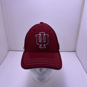 Indiana Hoosiers Zephyr Z-Fit NCAA Hat Mens Medium/Large Crimson Red Cap 2173